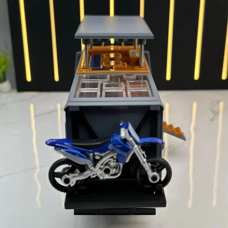 [TOY] 1:24 Mercedes-Arocs 2022 Nomadism Navigator F II Gray Model Car Die-Cast