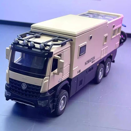 [TOY] 1:24 Mercedes-Arocs 2022 Nomadism Navigator F II Yellow Model Car Die-Cast
