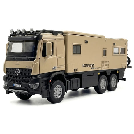[TOY] 1:24 Mercedes-Arocs 2022 Nomadism Navigator F II Yellow Model Car Die-Cast