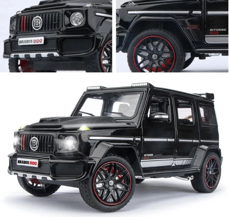 [TOY] 1:24 Mercedes-Brabus 2022 G800 4×4 nero modellino di auto Die-Cast