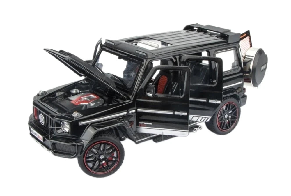 [TOY] 1:24 Mercedes-Brabus 2022 G800 4×4 noir voiture miniature Die-Cast