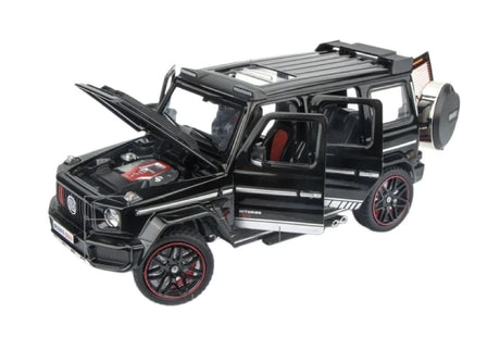 [TOY] 1:24 Mercedes-Brabus 2022 G800 4×4 nero modellino di auto Die-Cast