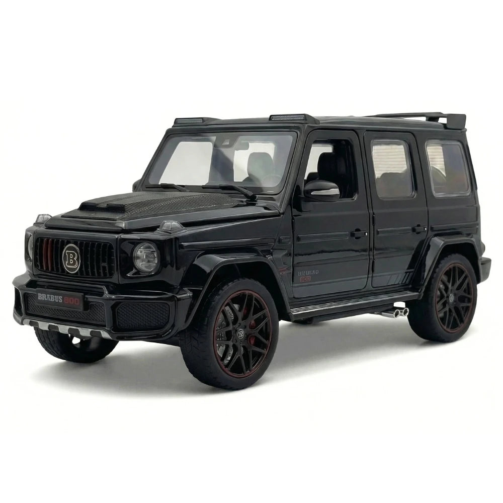 [TOY] 1:24 Mercedes-Brabus 2022 G800 4×4 noir voiture miniature Die-Cast