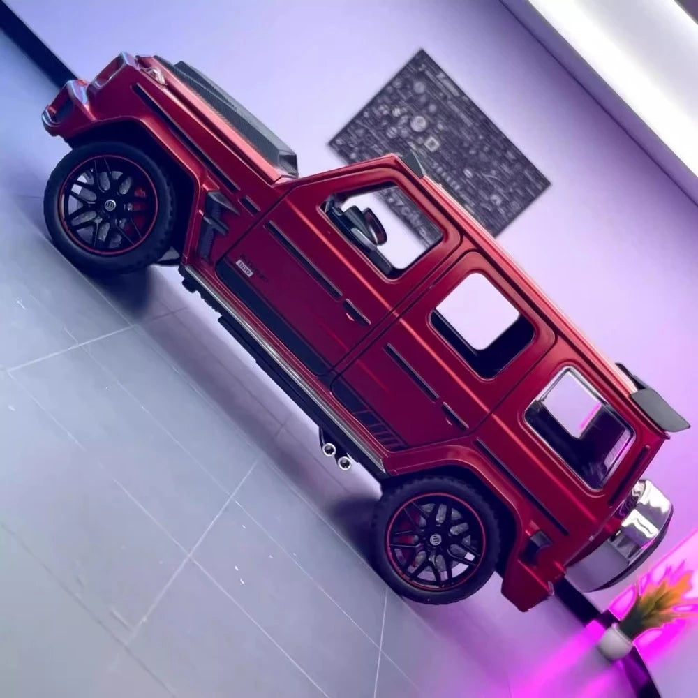 Mercedes-Brabus 2022 G800 4×4 أحمر 1:24 – نموذج عرض معدني مصبوب