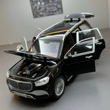 [TOY] 1:24 Mercedes-Maybach 2021 GLS600 musta pienoismalli Die-Cast