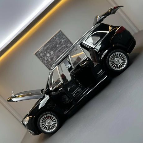 [TOY] 1:24 Mercedes-Maybach 2021 GLS600 nero modellino di auto Die-Cast