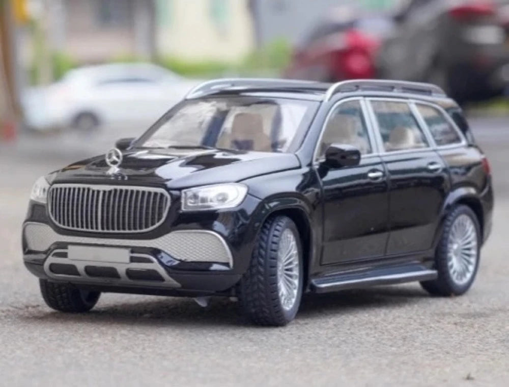 [TOY] 1:24 Mercedes-Maybach 2021 GLS600 Black Model Car Die-Cast