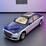 Mercedes-Maybach 2021 S680 Blue 1:24 – Valuvalettu näyttömalli