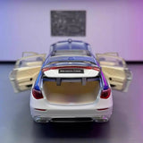 Mercedes-Maybach 2021 S680 Blue 1:24 – Valuvalettu näyttömalli