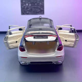 Mercedes-Maybach 2021 S680 أبيض 1:24 – نموذج عرض معدني مصبوب