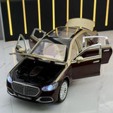 Mercedes-Maybach 2021 S680 Wine 1:24 – painevalettu vitriinimalli