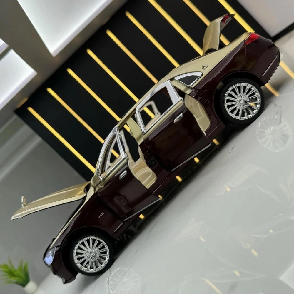 Mercedes-Maybach 2021 S680 Wine 1:24 – painevalettu vitriinimalli