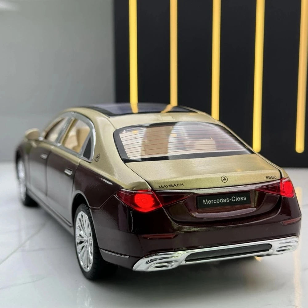 Mercedes-Maybach 2021 S680 Wine 1:24 – painevalettu vitriinimalli