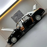 Mercedes-Maybach 2023 S600 Silver Black 1:24 – نموذج عرض معدني مصبوب، مصبوب.