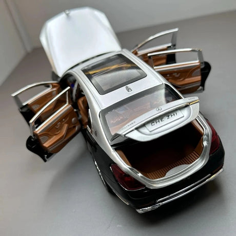 Mercedes-Maybach 2023 S600 Silver Black 1:24 – Modello espositivo in pressofusione