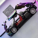 [TOY] 1:24 Pagani 2012 Huayra viola Gradient modellino di auto Die-Cast