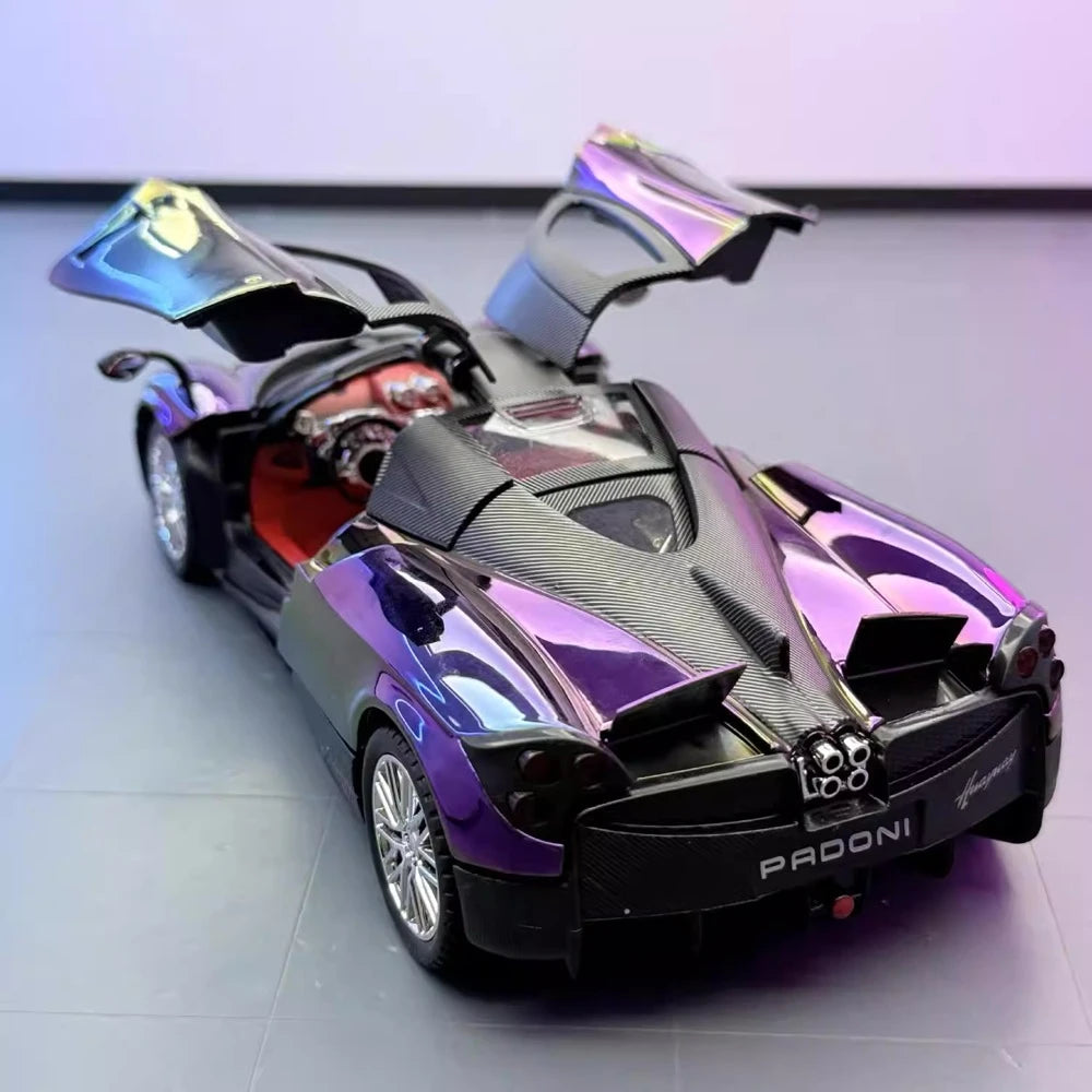 [TOY] 1:24 Pagani 2012 Huayra viola Gradient modellino di auto Die-Cast
