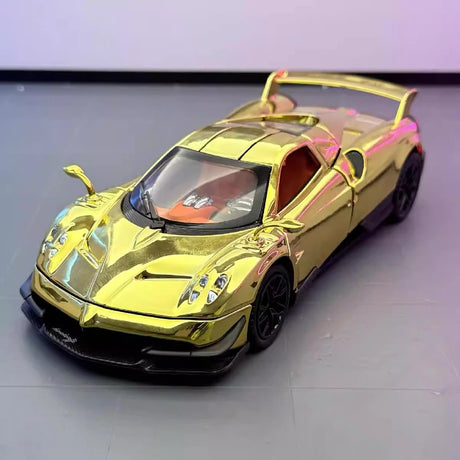[TOY] 1:24 Pagani 2016 Huayra BC oro modellino di auto Die-Cast