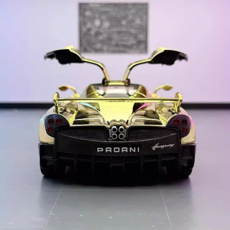 [TOY] 1:24 Pagani 2016 Huayra BC oro modellino di auto Die-Cast
