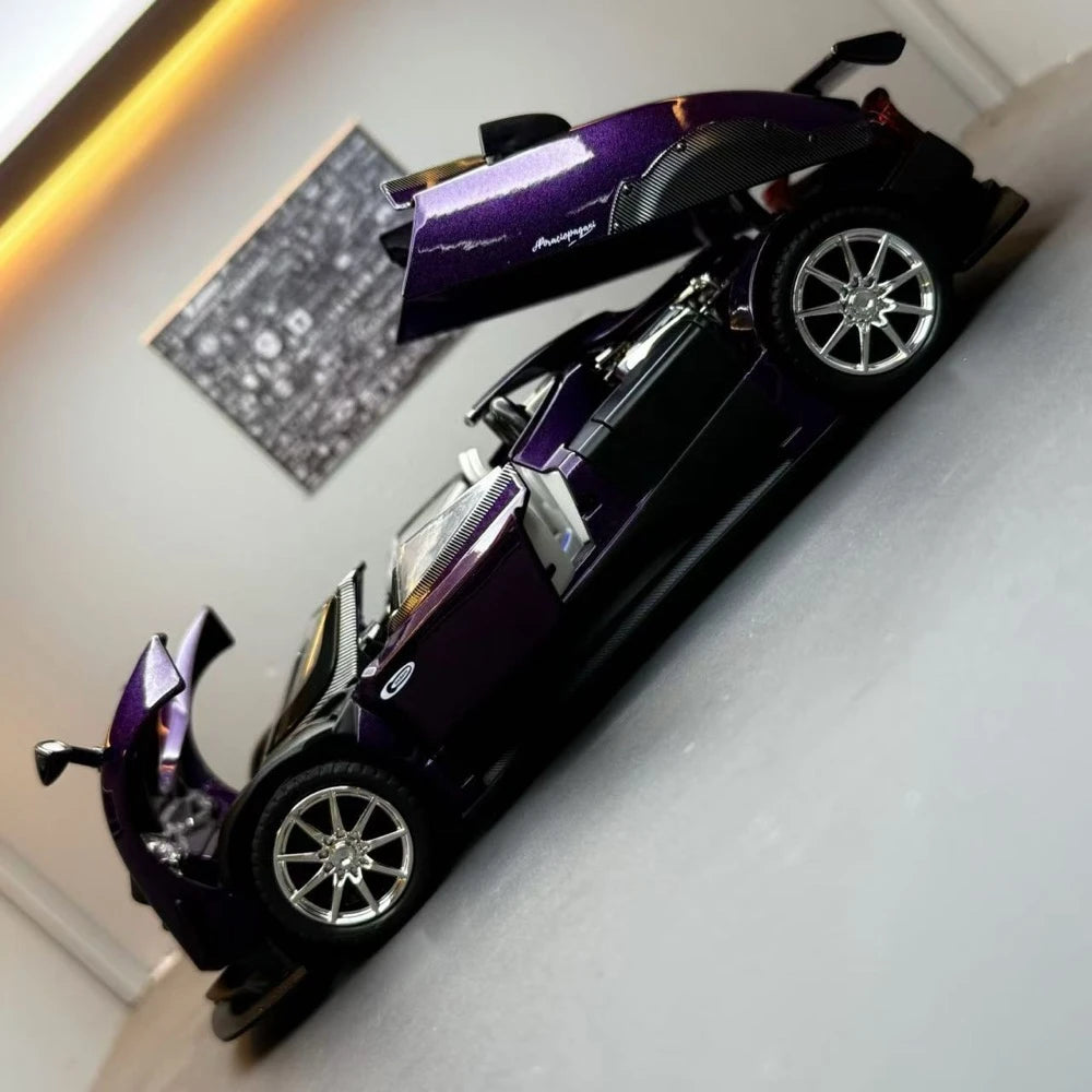 [TOY] 1:24 Pagani 2018 Zonda HP Barchetta Purple Model Car Die-Cast