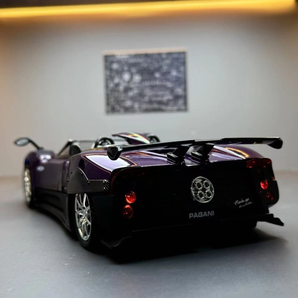[TOY] 1:24 Pagani 2018 Zonda HP Barchetta Purple Model Car Die-Cast
