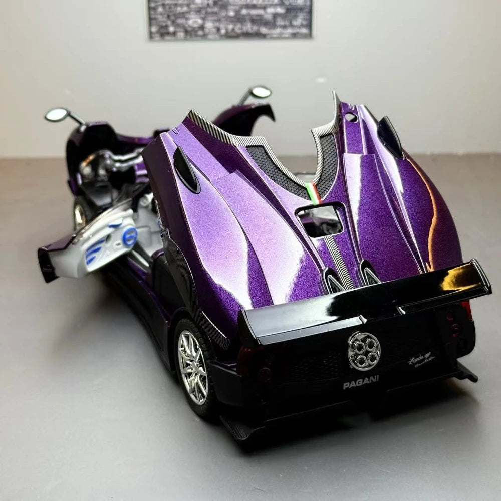 [TOY] 1:24 Pagani 2018 Zonda HP Barchetta Purple Model Car Die-Cast