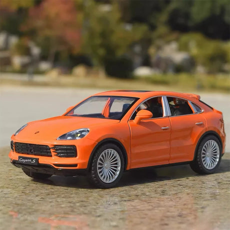 [TOY] 1:24 Porsche 2017 Cayenne S Orange Model Car Die-Cast