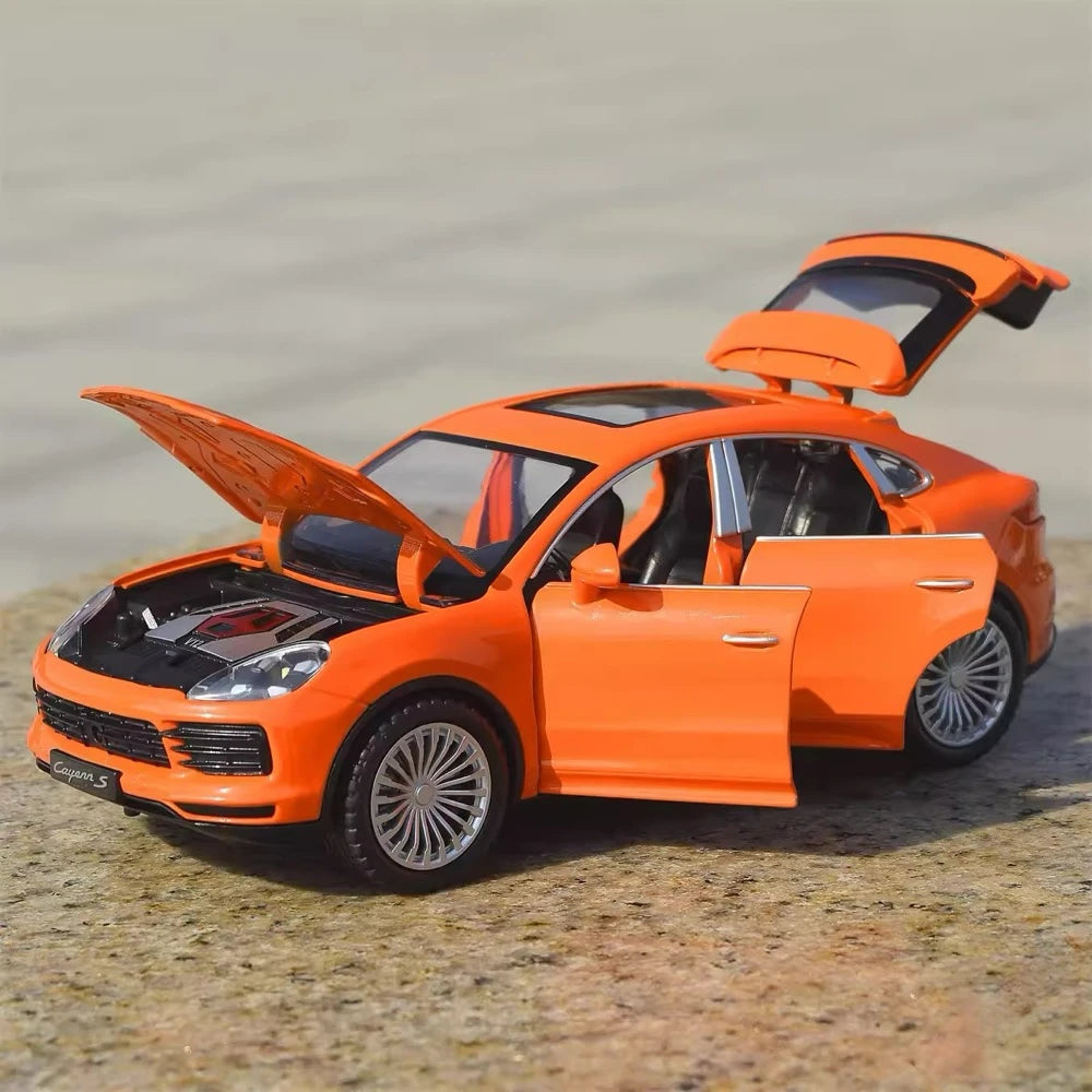 [TOY] 1:24 Porsche 2017 Cayenne S Orange Model Car Die-Cast