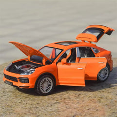 [TOY] 1:24 Porsche 2017 Cayenne S Orange Model Car Die-Cast
