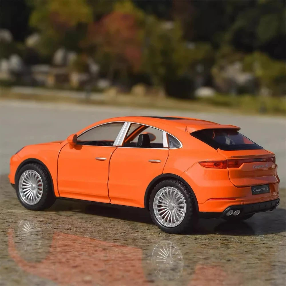 [TOY] 1:24 Porsche 2017 Cayenne S Orange Model Car Die-Cast