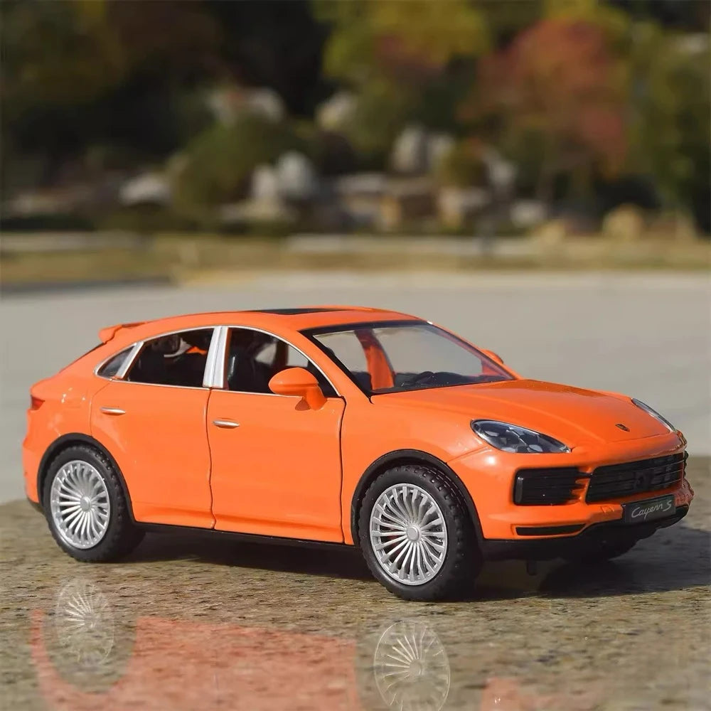 [TOY] 1:24 Porsche 2017 Cayenne S Orange Model Car Die-Cast