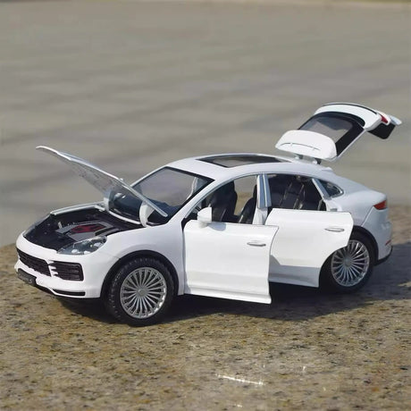 Porsche 2017 Cayenne S White 1:24 – model wyświetlacza odlewany z odlewu