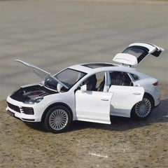 [TOY] 1:24 Porsche 2017 Cayenne S ホワイト モデルカー Die-Cast