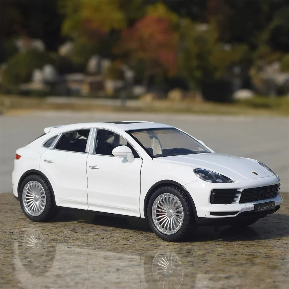 [TOY] 1:24 Porsche 2017 Cayenne S White Model Car Die-Cast