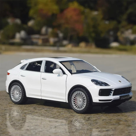 Porsche 2017 Cayenne S White 1:24 – model wyświetlacza odlewany z odlewu