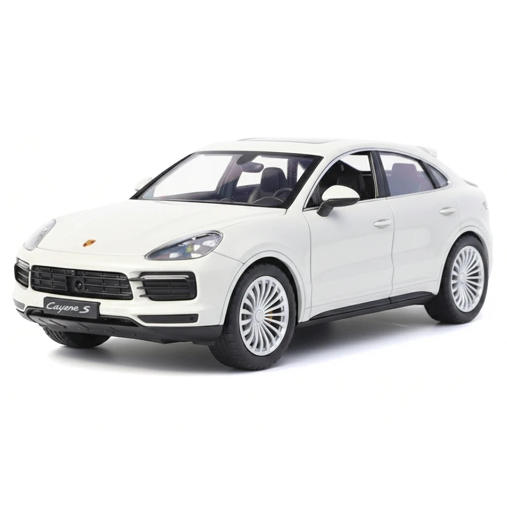 [TOY] 1:24 Porsche 2017 Cayenne S White Model Car Die-Cast