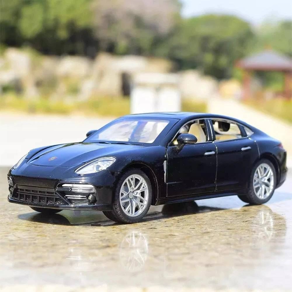 [TOY] 1:24 Porsche 2017 Panamera Black Model Car Die-Cast