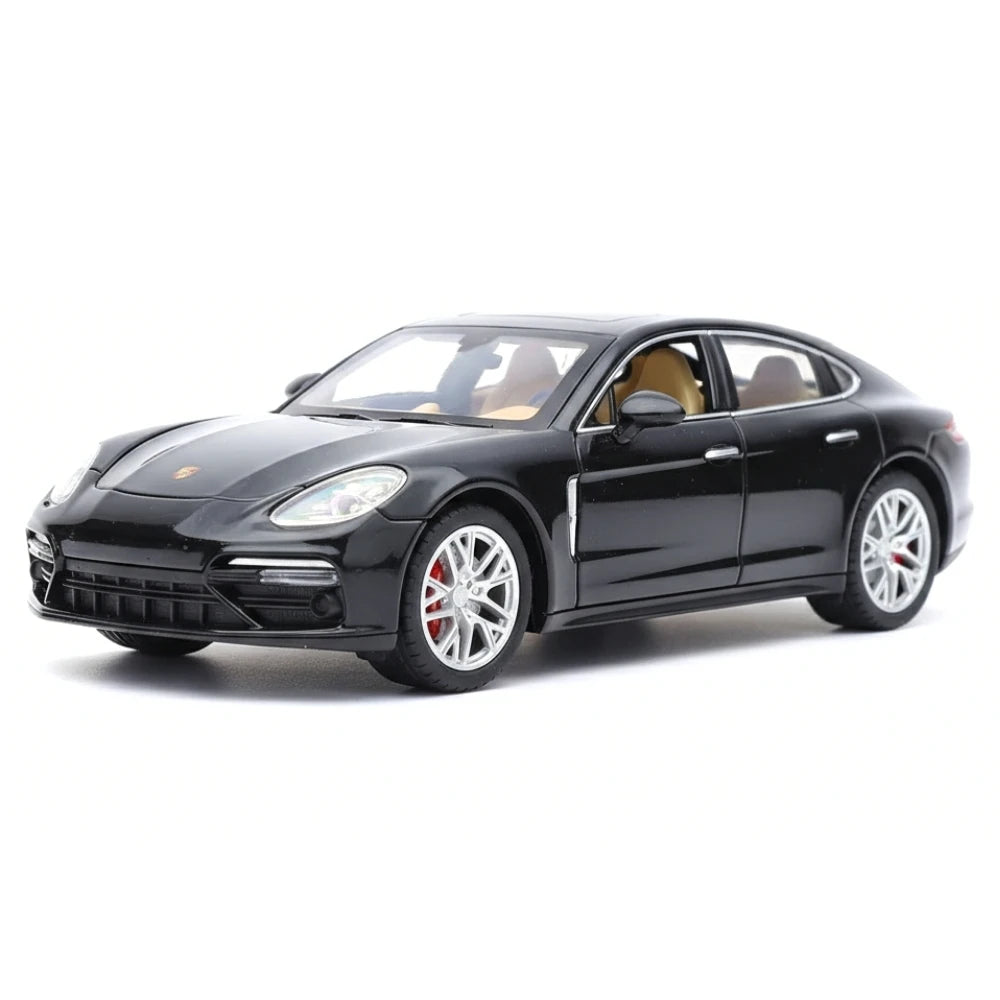 [TOY] 1:24 Porsche 2017 Panamera Black Model Car Die-Cast
