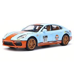 [TOY] 1:24 Porsche 2017 Panamera Gulf modellbil Die-Cast