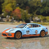 [TOY] 1:24 Porsche 2017 Panamera Gulf modellbil Die-Cast