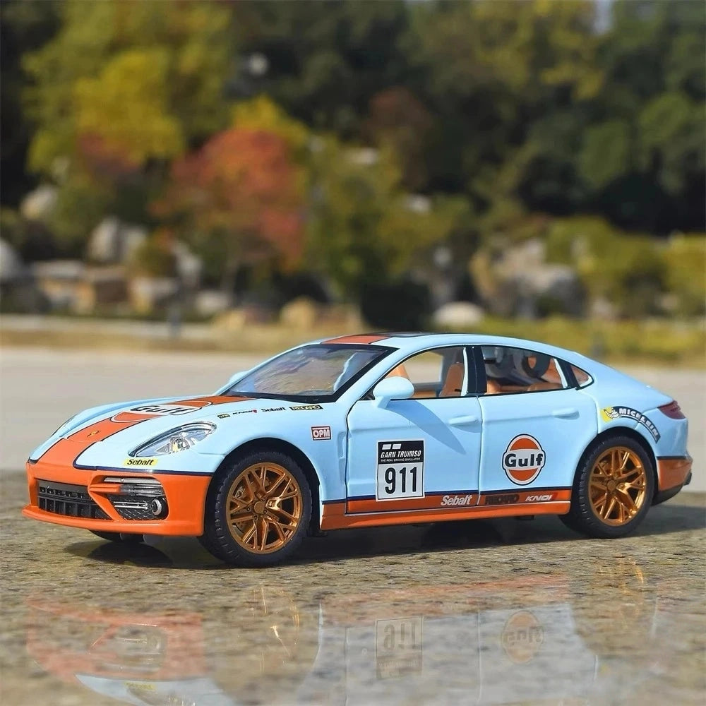 [TOY] 1:24 Porsche 2017 Panamera Gulf Model Car Die-Cast