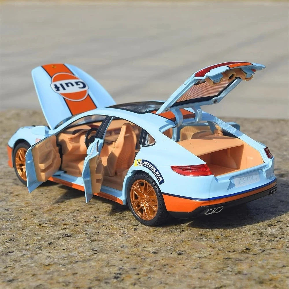 [TOY] 1:24 Porsche 2017 Panamera Gulf Model Car Die-Cast