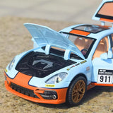 [TOY] 1:24 Porsche 2017 Panamera Gulf modellbil Die-Cast