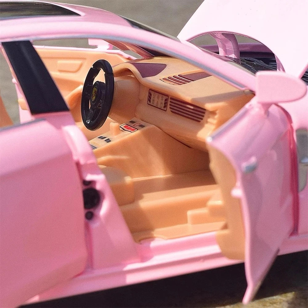[TOY] 1:24 Porsche 2017 Panamera ピンク モデルカー Die-Cast