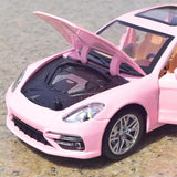 [TOY] 1:24 Porsche 2017 Panamera Pink Model Car Die-Cast