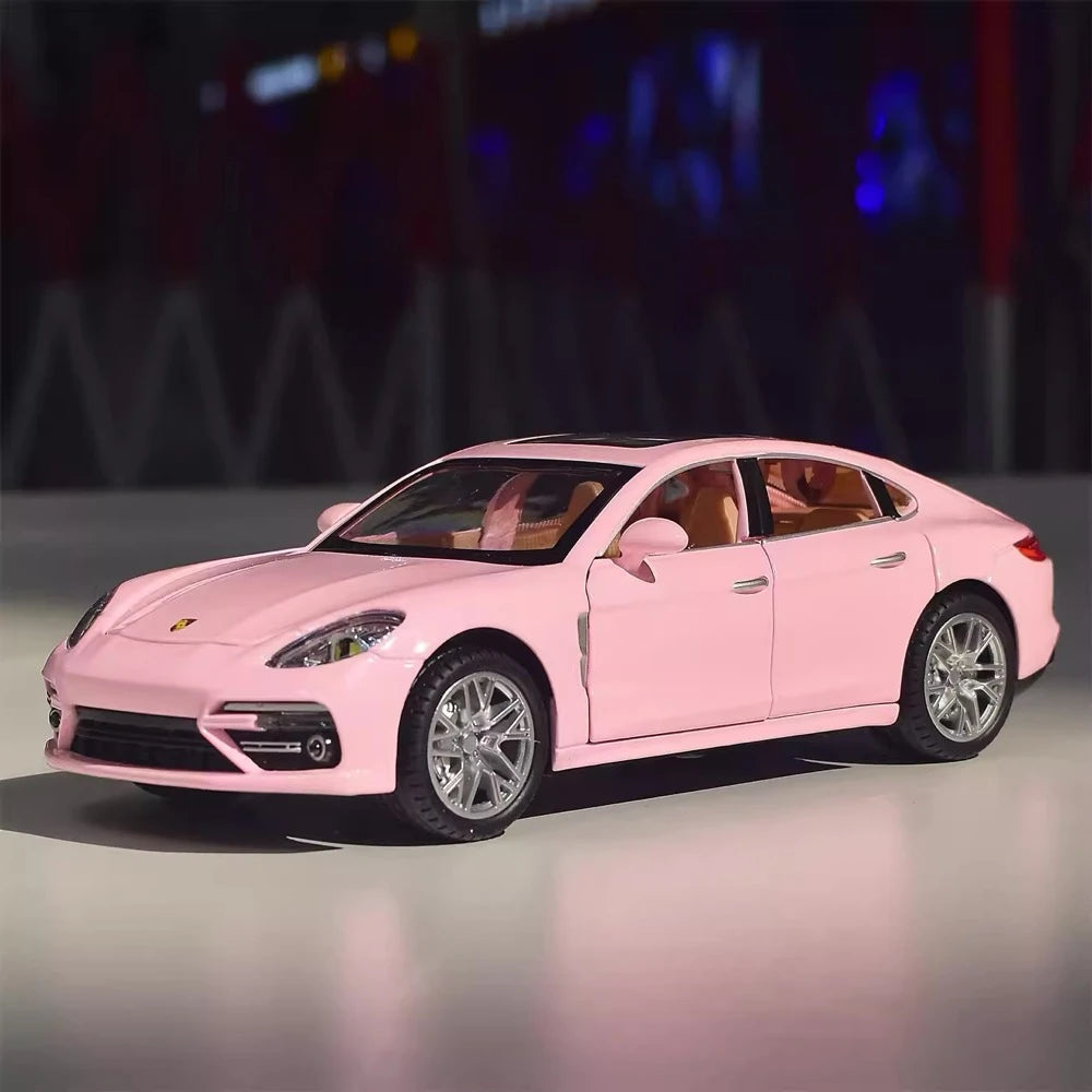 [TOY] 1:24 Porsche 2017 Panamera Pink Model Car Die-Cast