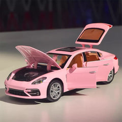 [TOY] 1:24 Porsche 2017 Panamera ピンク モデルカー Die-Cast