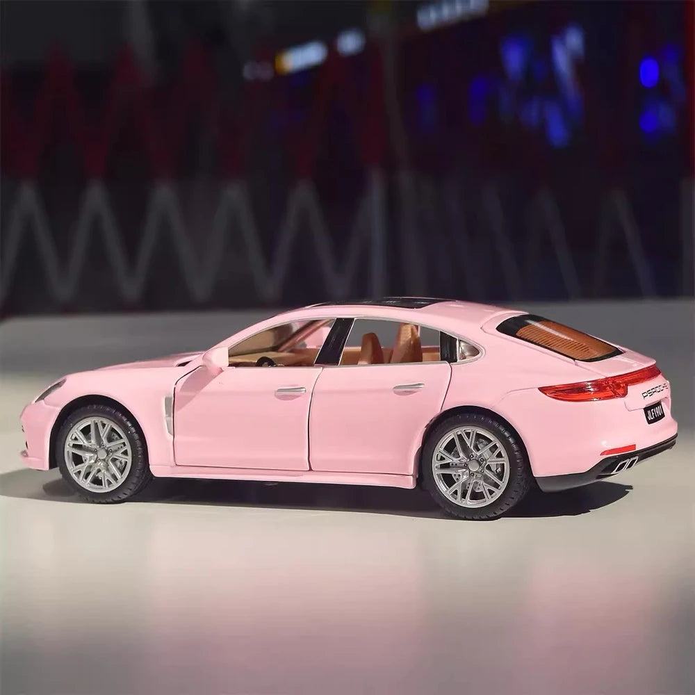 [TOY] 1:24 Porsche 2017 Panamera ピンク モデルカー Die-Cast