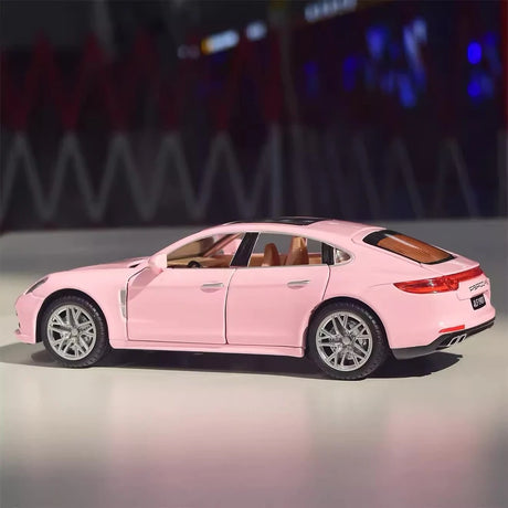 Porsche 2017 Panamera Różowy 1:24 – model wyświetlacza odlewany z odlewu