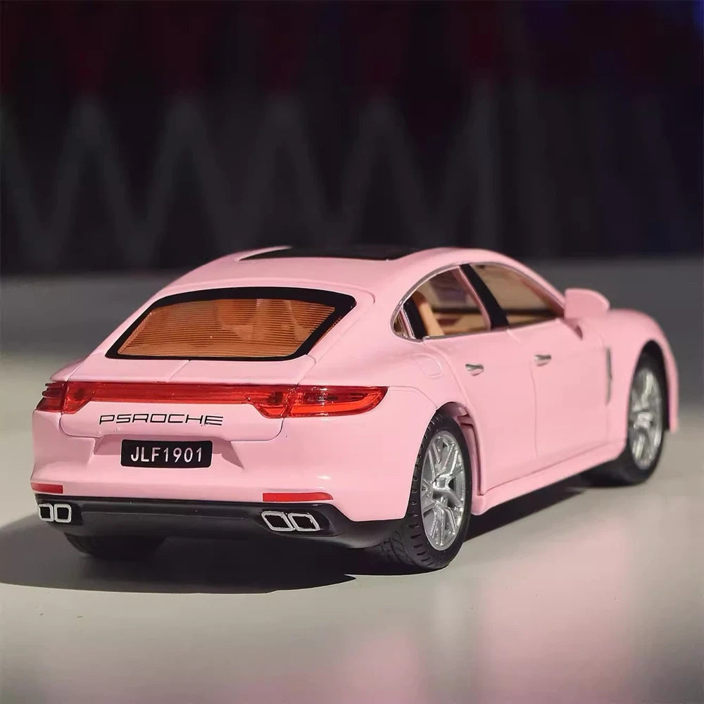 [TOY] 1:24 Porsche 2017 Panamera ピンク モデルカー Die-Cast